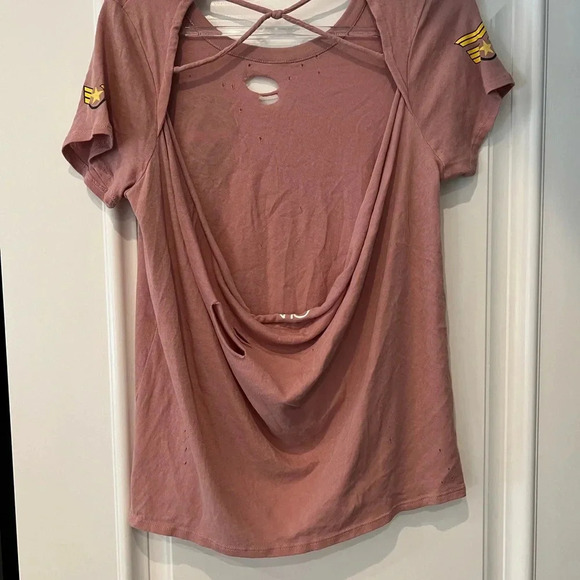 Chaser Open Back Love Peace Tee - Picture 2 of 7